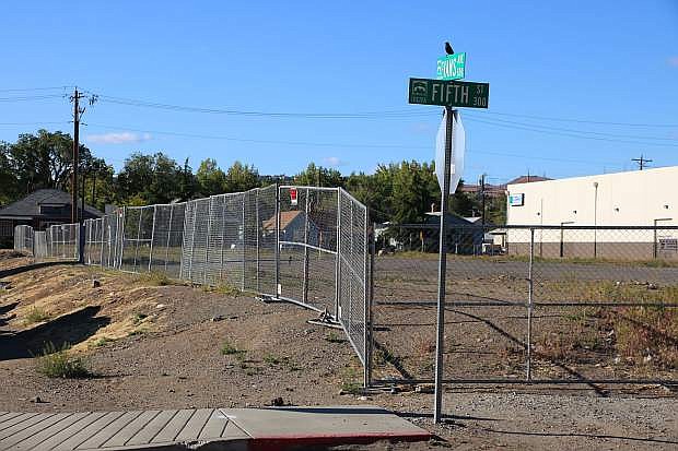 This empty lot just east of Downtown Reno will get a newhigh-tech look with its purchase by Apple for a distribution center.