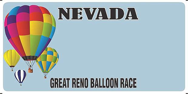 The Great Reno Balloon Race revealed its new license plate available to the public.