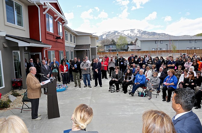 It was standing room only at the Richards Crossing grand opening and ribbon cutting event.