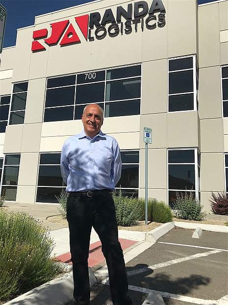 Marc Siegel poses outside Randa Logistics warehouse and distribution, following a tour to explain the building&#039;s environmental designs.