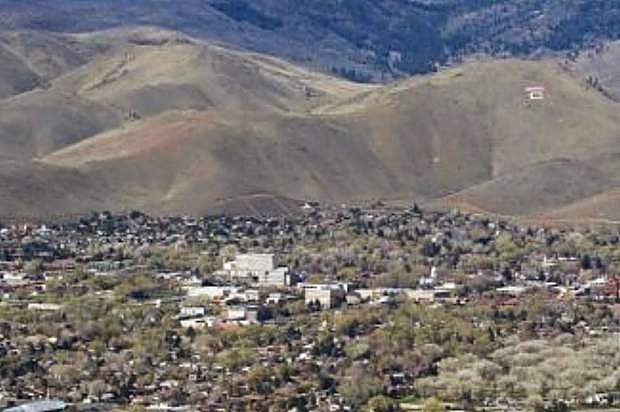 It&#039;s easy to spot the iconic C-Hill as it overlooks Carson City.