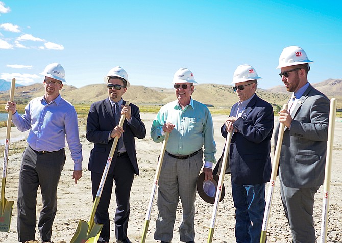 Local dignitaries were on hand for the Lumina groundbreaking ceremony on Tuesday, Sept. 19. (photo by Michael Lucido)