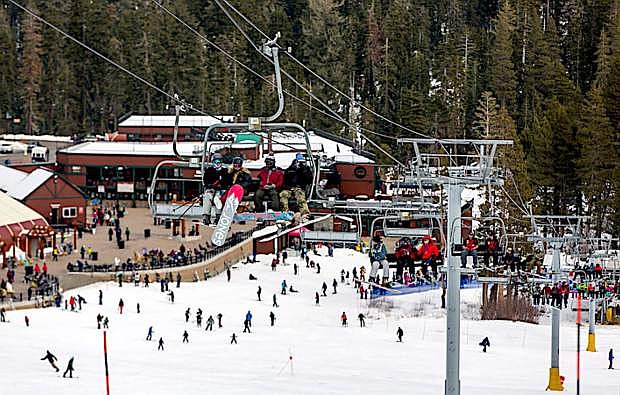 Opening day in 2016 at Sierra-at-Tahoe.