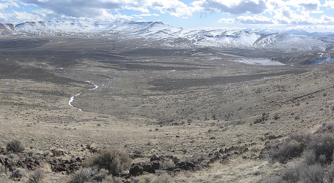 Proposed site for lithium mining in Nevada.