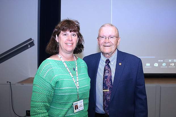 Laurie Scheibner was inspired meeting Fred Haise, an Apollo 13 astronaut.