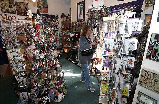 Shoppers browse in the Purple Avocado in Carson City in this file photo.