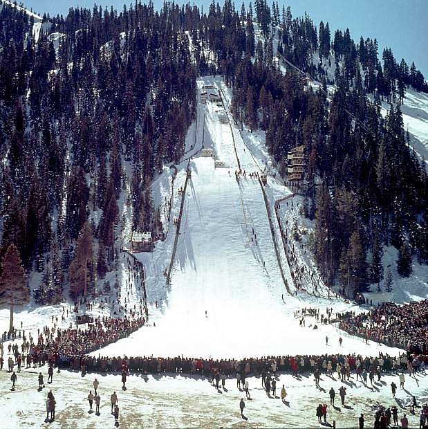 The ski jump in 1960 at Squaw Valley.