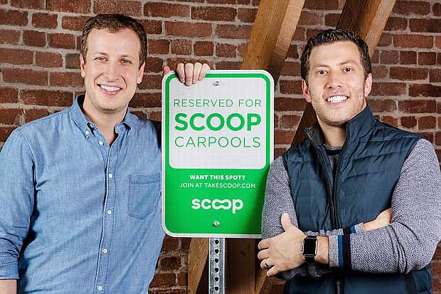 Brothers Rob Sadow (CEO), left, and Jon Sadow (CPO), who founded Scoop in 2015.
