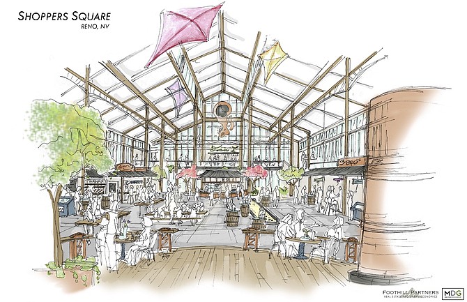 A rendering of the Shopper&#039;s Square redevelopment plans.
