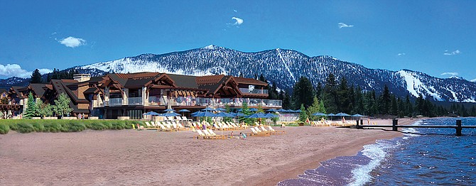 A view of one of the Tahoe Beach Club residences.