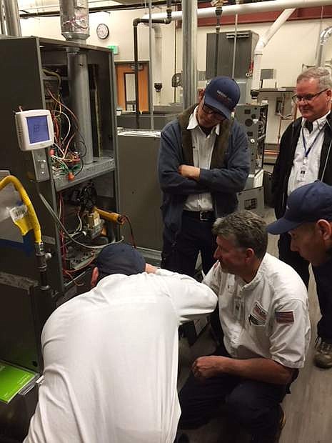 Sierra Air holds training for new technicians at Truckee Meadows Community College.