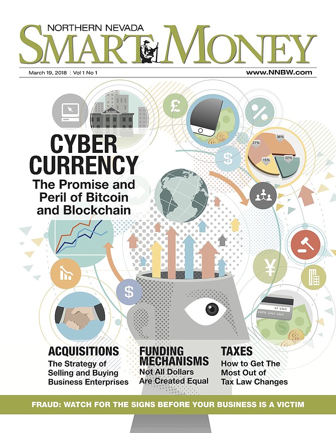 The cover of the inaugural edition of Northern Nevada Smart Money.