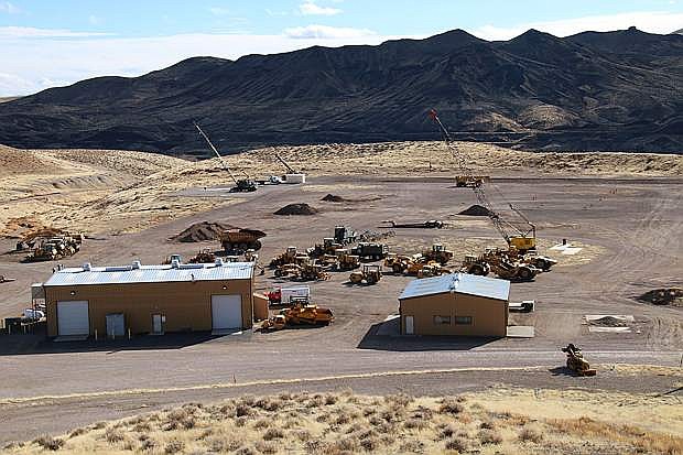 An areial view of the Northern Nevada Operating Engineers Local 3 Training Center near Wadsworth.