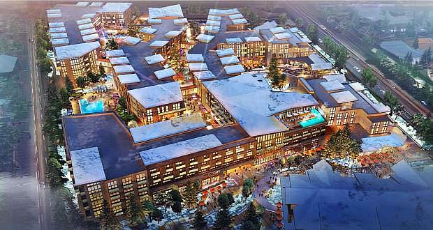 A rendering depicts the plans for what Kawana Meadows Development Corporation CEO Will Oswald calls &quot;another village&quot; for South Lake Tahoe.