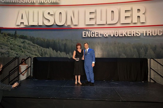 Alison Elder (left) was recognized as a top producing advisor for Engel &amp; Volkers.