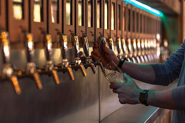 Like its original location, the Lake Tahoe AleWorX in Stateline will feature a self-service tap wall.