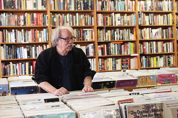 Keynote Used Records and Books owner Ray Hadley has operated his store in South Lake Tahoe for 31 years.