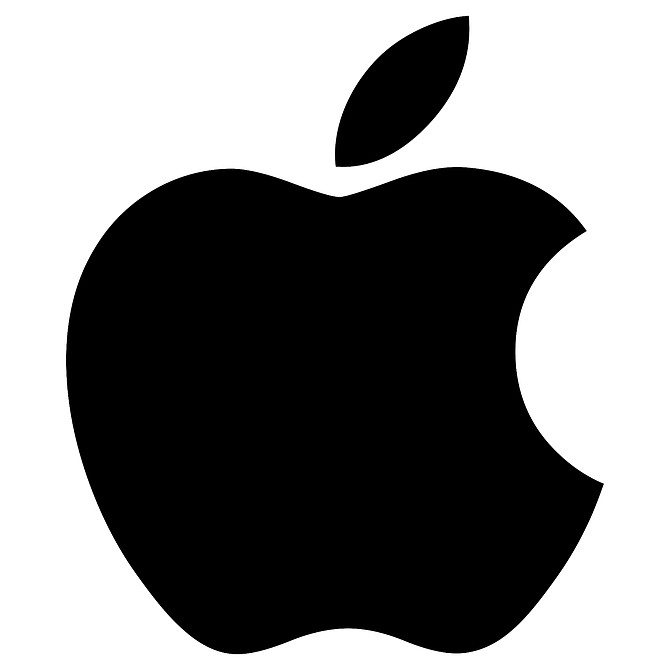 Apple&#039;s current logo.