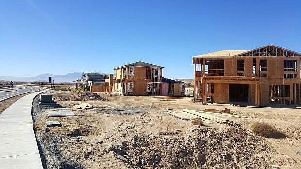 A look at ongoing construction this summer at the Stonebrook development in Sparks off La Posada Drive.