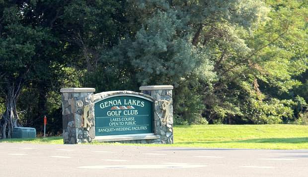 The entrance to the Genoa Lakes Golf Course off Jacks Valley Road.