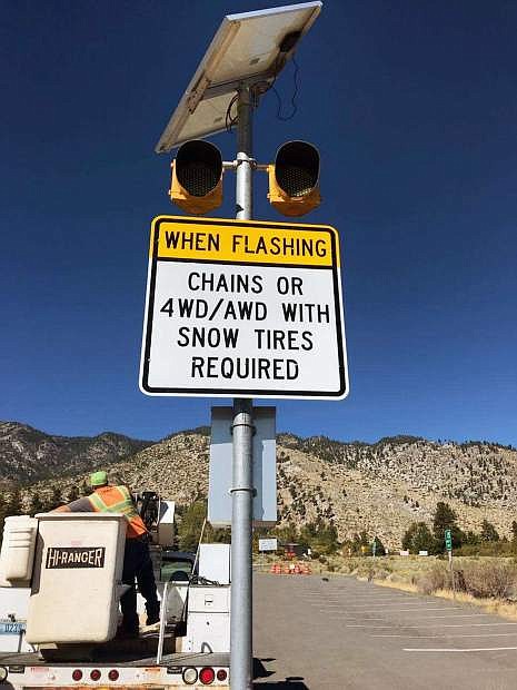Vehicles either need to have tire chains, or have snow tires and be four-wheel or all-wheel drive in order to traverse certain passes when chain requirements are in place.