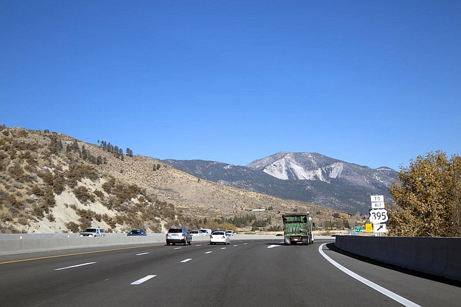 A look at the the Alternate U.S. 395 Bowers Mansion exit 50 in northern Washoe Valley.