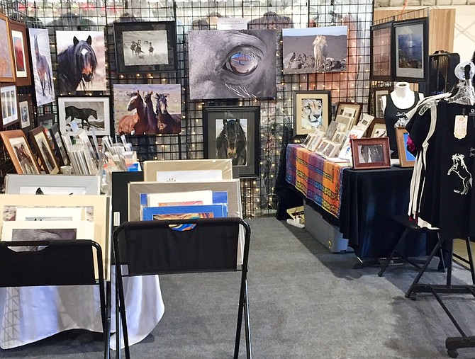 A looks inside the Faith Colors booth at a previous Reno Rodeo event.