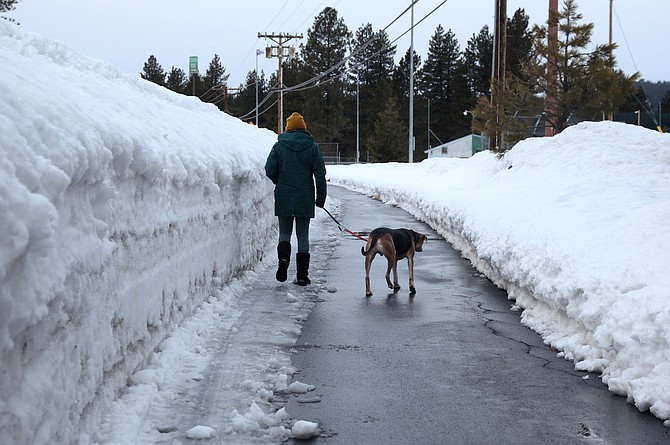 Snow removal crews have still been able to keep Truckee trails cleared. Photo: Hannah Jones