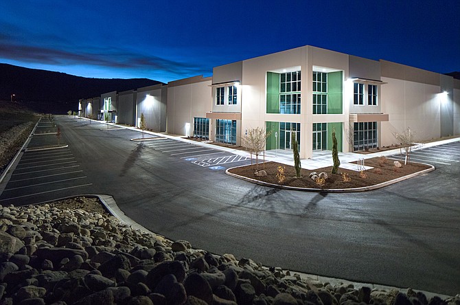 Exterior view of the LogistiCenter at I-80 property at Boomtown.