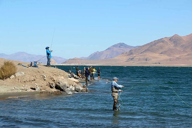 The Pyramid Lake Paiute Tribe received a $5,000 grant to help promote Pyramid Lake as a fishing destination.