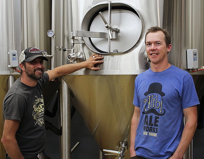 Alibi Ale Works owners Rich Romo, left, and Kevin Drake.