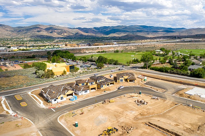 The new community is under construction at the intersection of Arrowcreek and Wedge Parkway in South Reno.