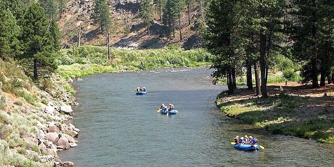 For now, rafting along the Truckee River in Tahoe City is shut down due to federal water level regulations.