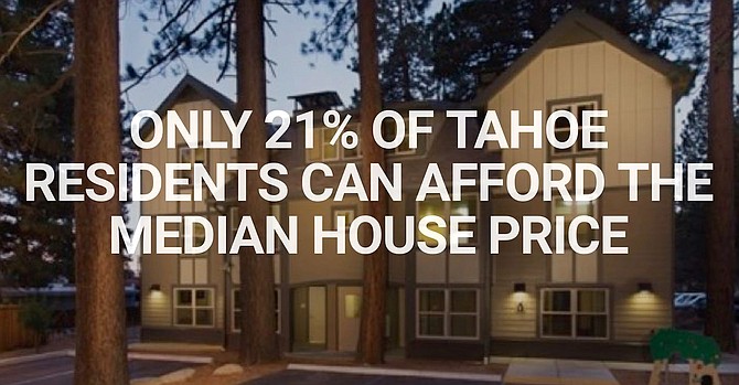 According to the Tahoe Prosperity Center, more than 75 percent of Lake Tahoe&#039;s population can afford median home prices.
