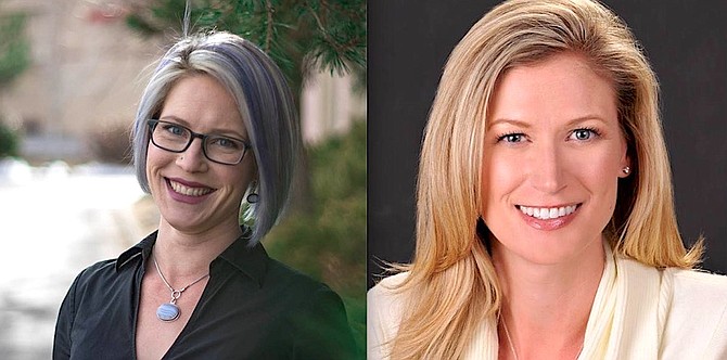 Nevada Assemblywoman Sarah Peters, D-Reno, left, and Assemblywoman Jill Tolles, R-Reno, are slated to speak at the Oct. 16 CREWx event.