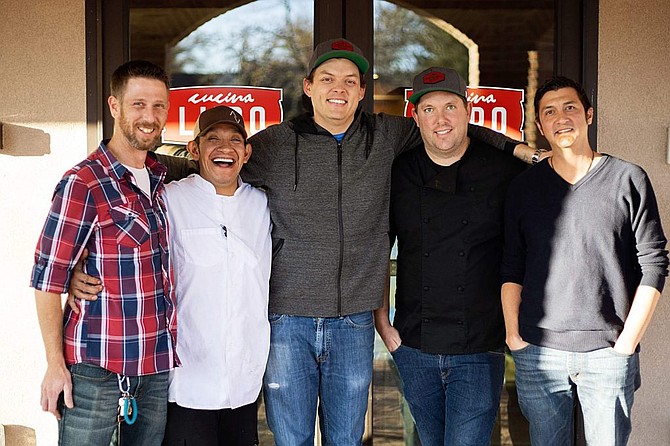 Cucina Lupo team members, from left: James Vandegrift, Luis Fragoso, Nick Meyer, Tommy Linnett and Steve Sanchez.