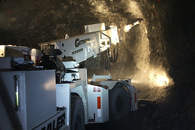 An example of a Getman Corporation underground mining vehicle.