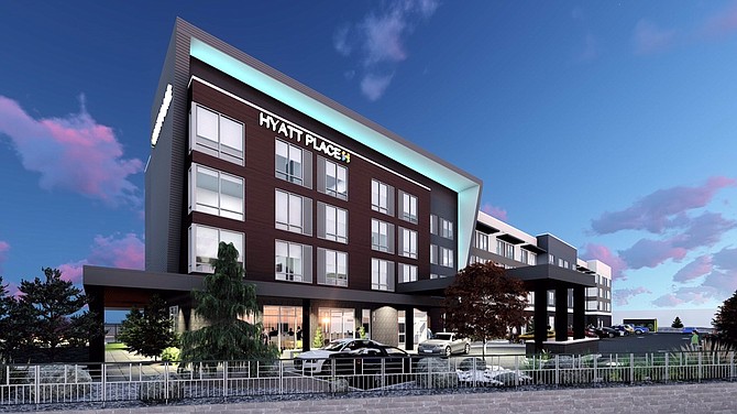 The 132-room Hyatt Place hotel will be built between the Jared Galleria of Jewelry store and Century Summit Sierra movie theater.