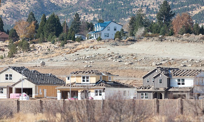 Construction in Verdi, on the western edge of Reno.