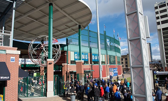 Greater Nevada Field on Reno Aces opening day, 2019.