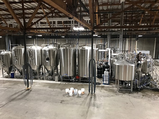 The look inside the brewing room at Revision Brewing Company in Sparks in this 2017 photo.