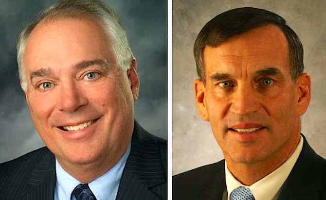 Mike Kazmierski, right, and Rob Hooper are two of Northern Nevada&#039;s top economic development leaders.
