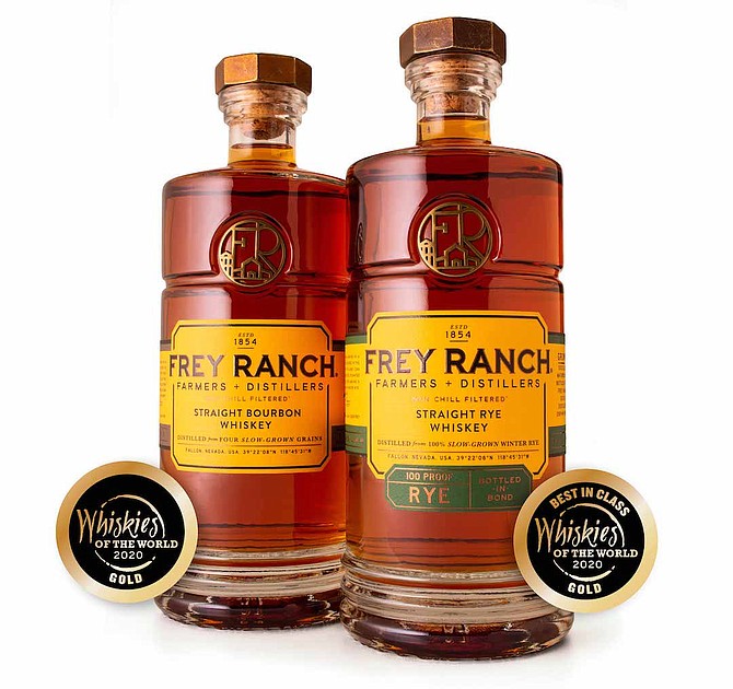 Frey Ranch&#039;s newly released Straight Rye Whiskey and Straight Bourbon Whiskey both were awarded gold medals.
