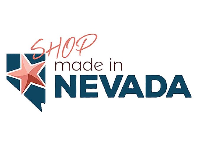 The Shop Made In Nevada logo.