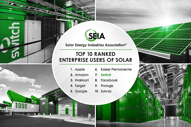 SEIA&#039;s annual Solar Means Business Reports puts Switch in the top 10.